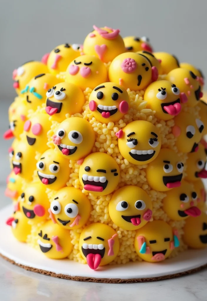 10 Divorce Party Cake Ideas That Will Make You Celebrate Freedom Like Never Before! - 7. Empowerment Emoji Cake