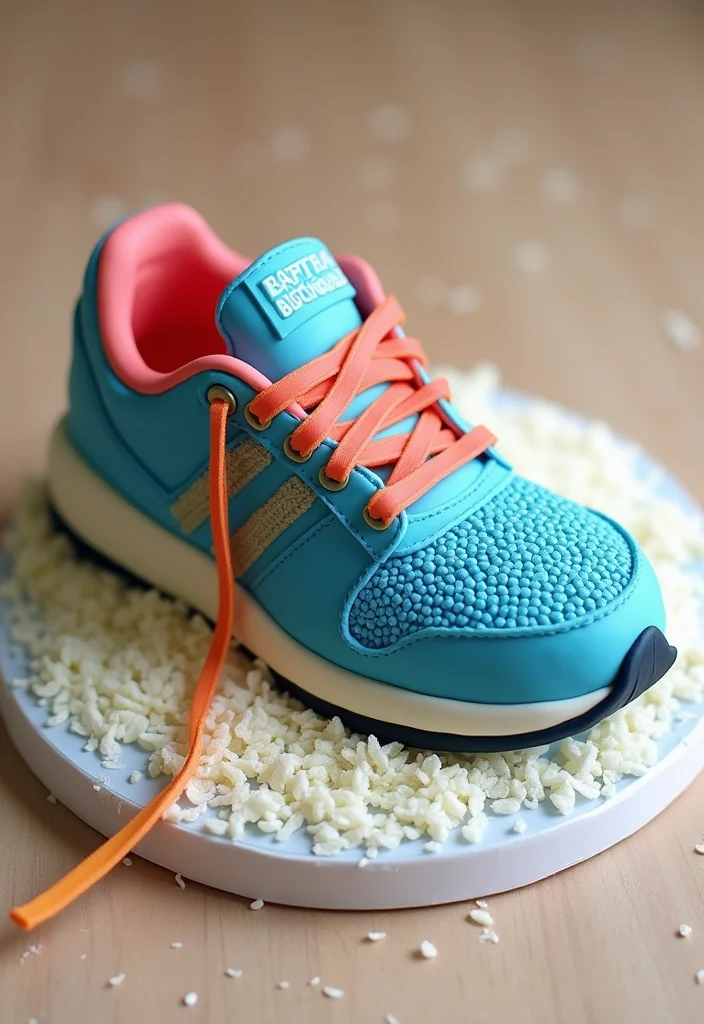 10 Jaw-Dropping Gym Birthday Cakes That Will Make Your Workout Buddies Drool! - 4. Running Shoe Cake