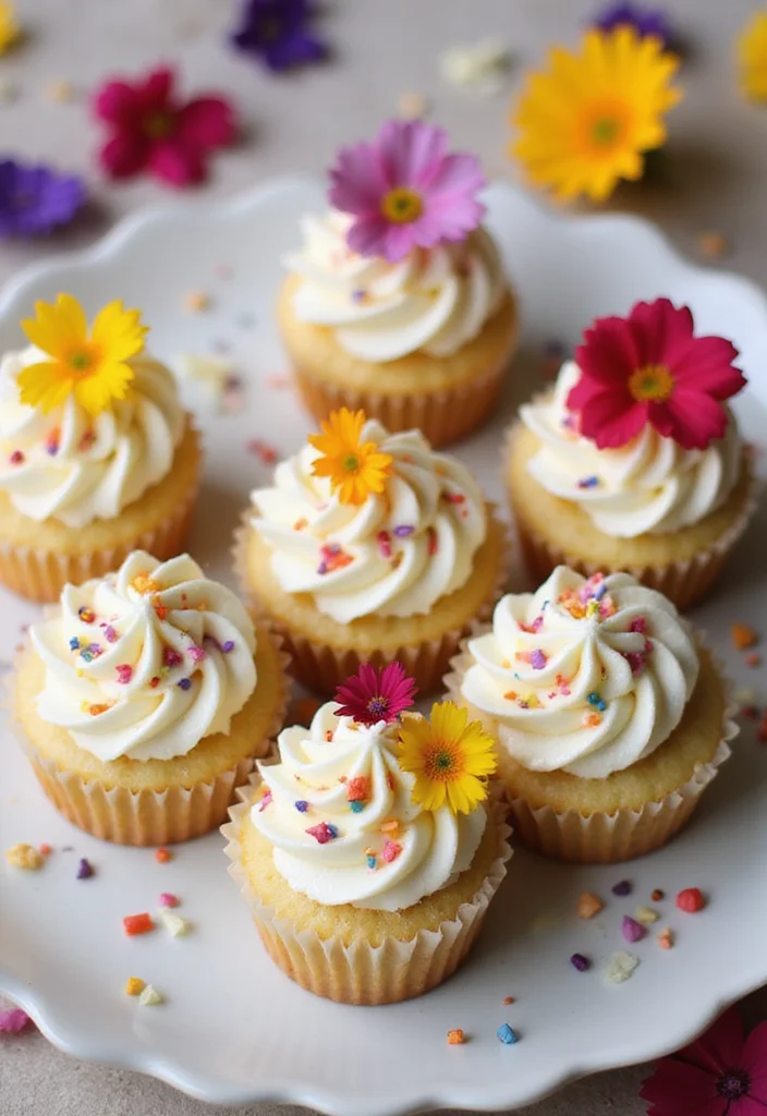 11 Delightful Mini Cake Treats to Celebrate Your Love on Your Anniversary! - 11. Vanilla Bean Mini Cupcakes