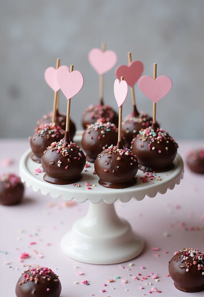 11 Delightful Mini Cake Treats to Celebrate Your Love on Your Anniversary! - 2. Chocolate Ganache Mini Cake Pops