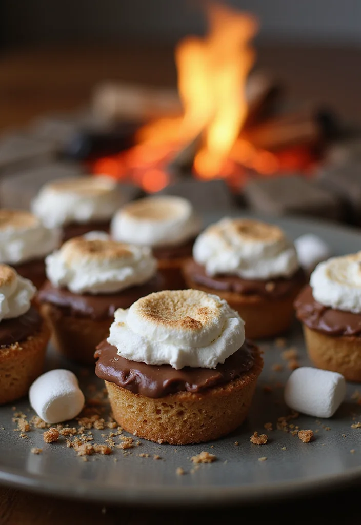 11 Delightful Mini Cake Treats to Celebrate Your Love on Your Anniversary! - 7. S'mores Mini Cakes