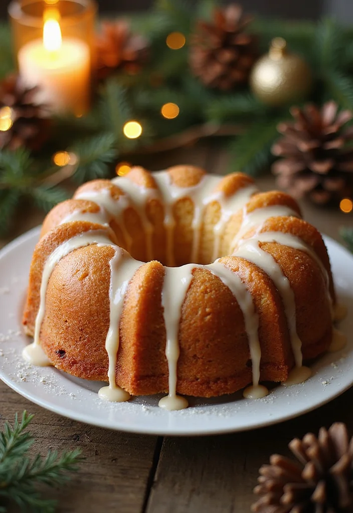 11 Easy Cake Christmas Recipes That Even Beginners Can Master! - 3. Eggnog Pound Cake