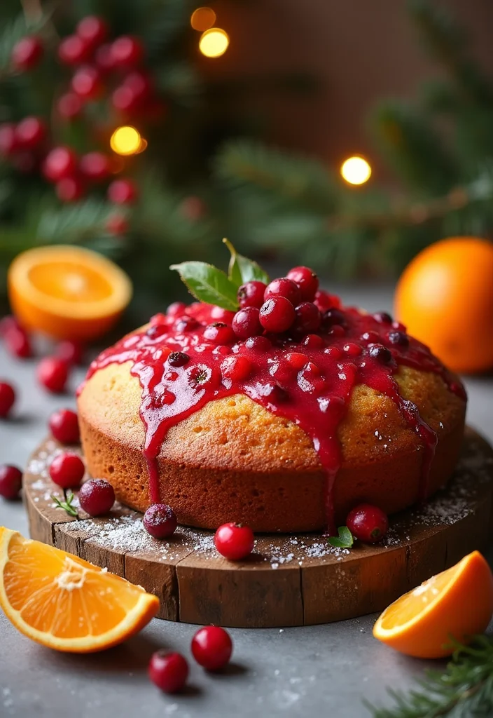 11 Easy Cake Christmas Recipes That Even Beginners Can Master! - 4. Cranberry Orange Cake