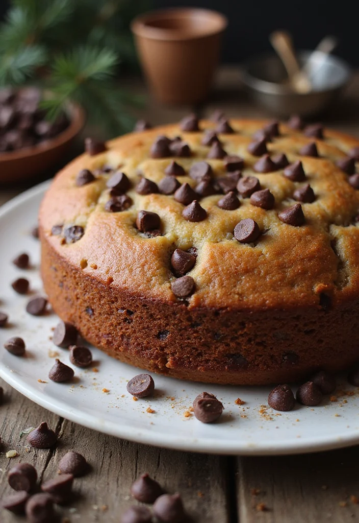 11 Easy Cake Christmas Recipes That Even Beginners Can Master! - 8. Chocolate Chip Cake