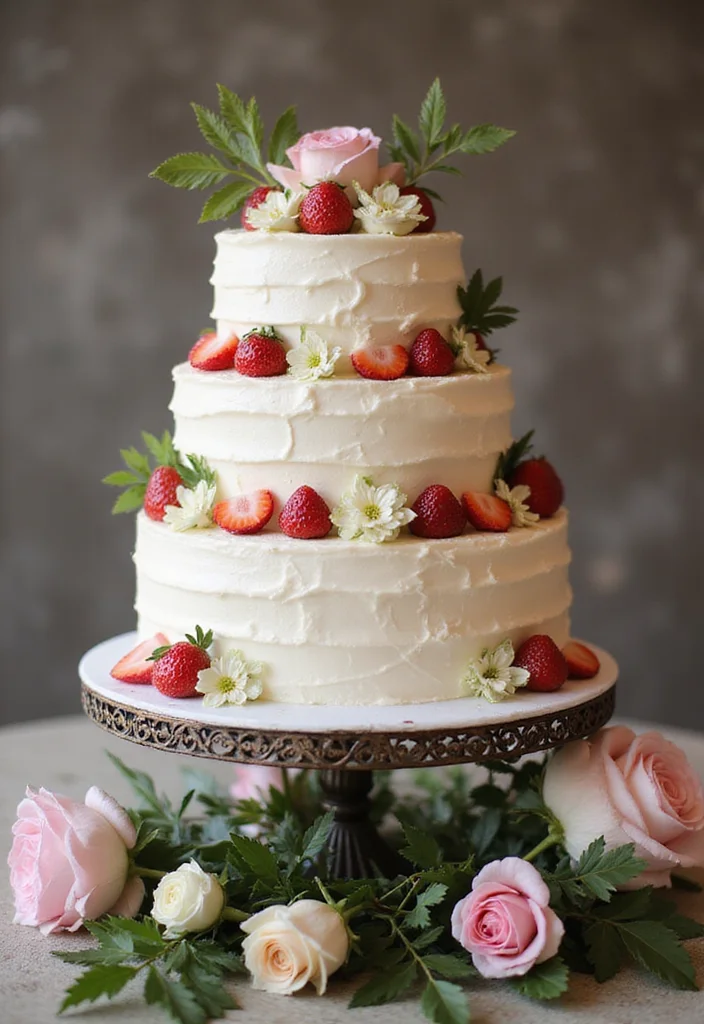 11 Elegant Cake Flavors Perfect for Your Dress to Impress Wedding! - 1. Classic Vanilla Bean Elegance