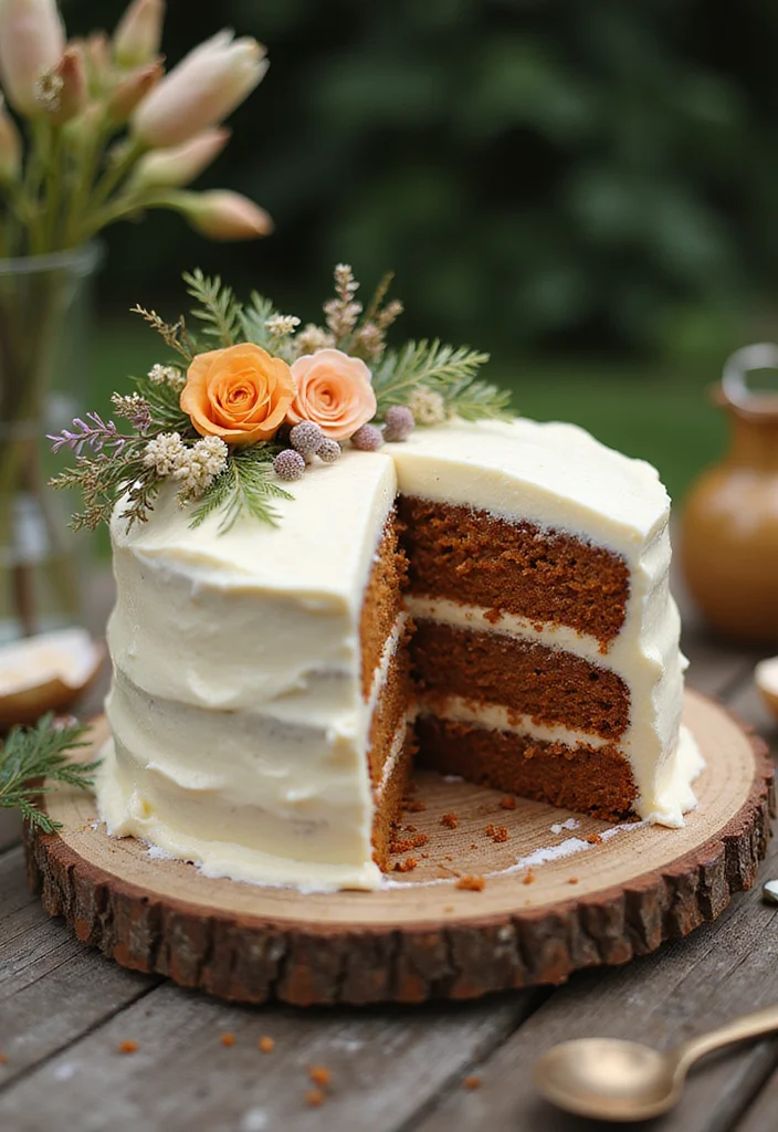 11 Elegant Cake Flavors Perfect for Your Dress to Impress Wedding! - 8. Luxurious Carrot Cake with Cream Cheese Frosting