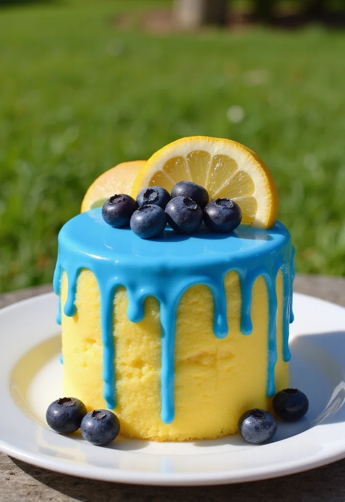 12 Home-Baked Drip Cakes That Are Easier Than You Think (Your Kitchen Will Love #8!) - 3. Lemon Blueberry Drip Cake
