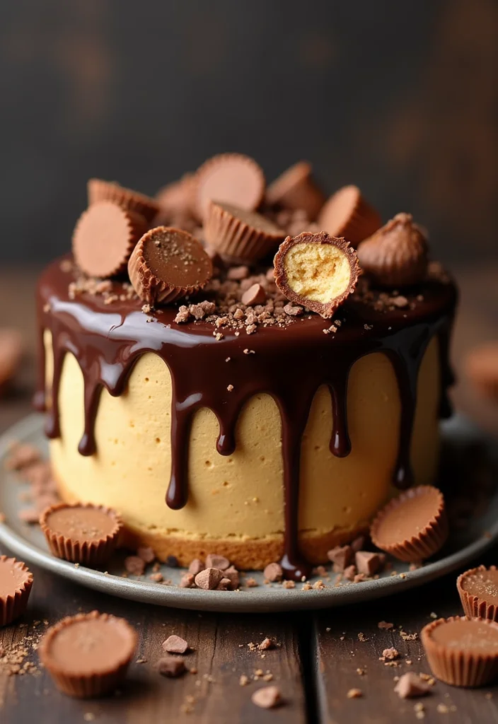 12 Home-Baked Drip Cakes That Are Easier Than You Think (Your Kitchen Will Love #8!) - 7. Chocolate Peanut Butter Drip Cake