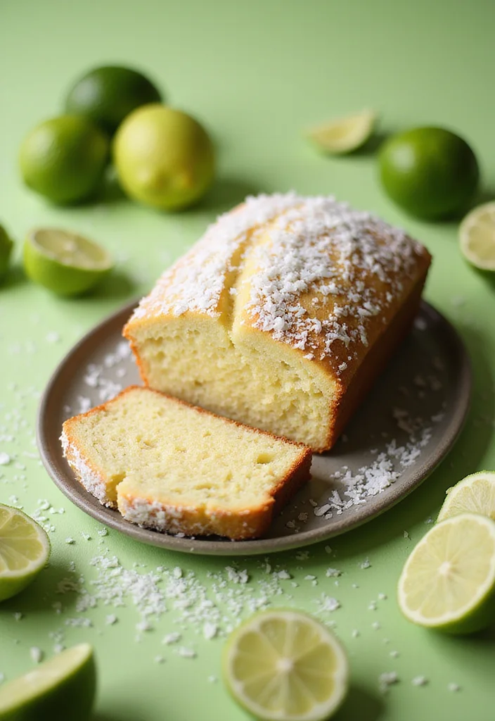 12 Simple Loaf Cake Recipes with Minimal Ingredients (Perfect for Beginners) - 10. Coconut Lime Loaf Cake