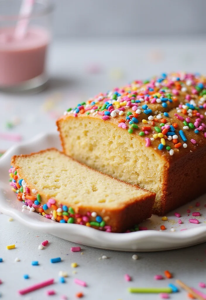 12 Simple Loaf Cake Recipes with Minimal Ingredients (Perfect for Beginners) - 12. Funfetti Loaf Cake