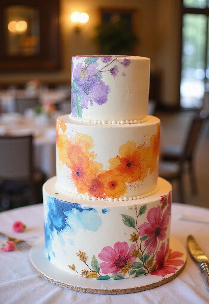 12 Stunning Nikkah Cakes That Will Steal the Show at Your Wedding (You Won't Believe #5!) - 11. Artistic Marvel