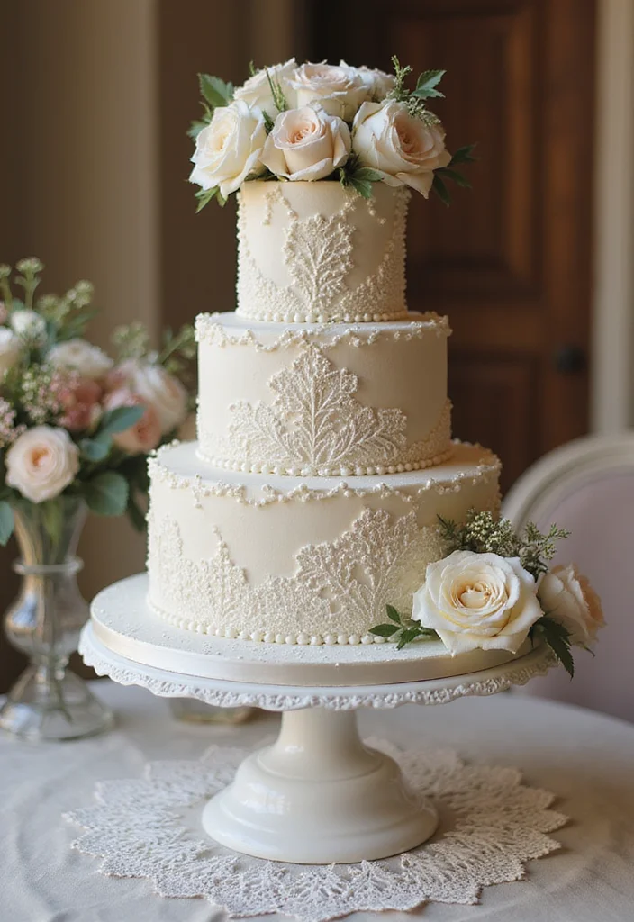 12 Stunning Nikkah Cakes That Will Steal the Show at Your Wedding (You Won't Believe #5!) - 6. Vintage Charm