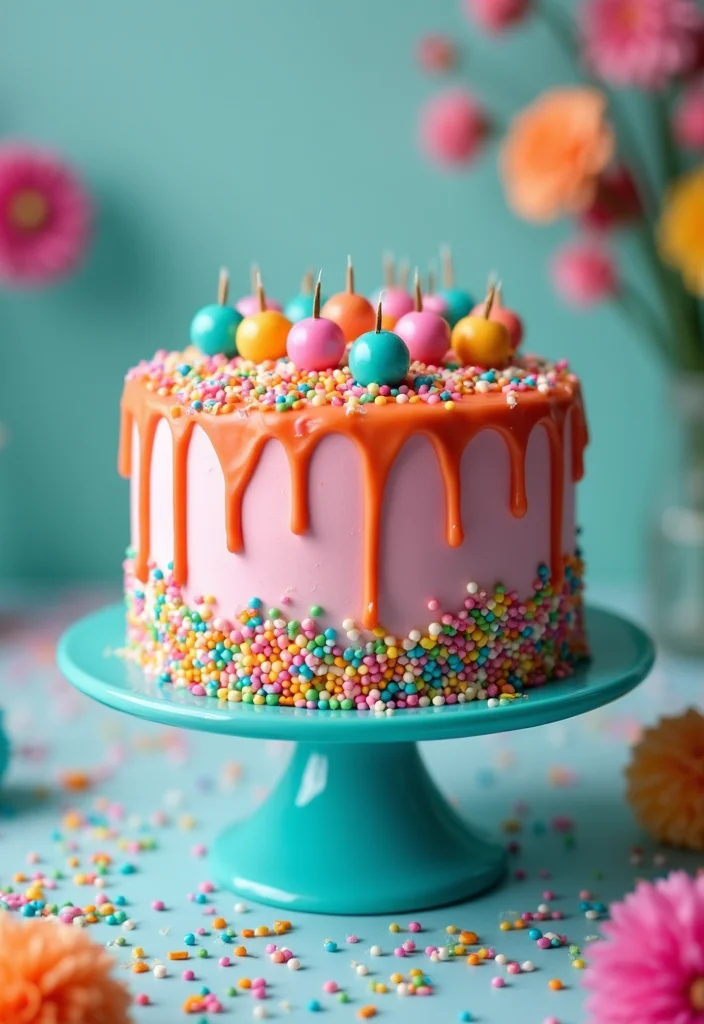 12 Stunning Nikkah Cakes That Will Steal the Show at Your Wedding (You Won't Believe #5!) - 8. Colorful Drip Cake