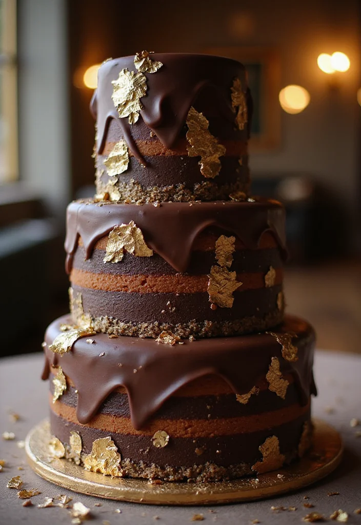 12 Stunning Nikkah Cakes That Will Steal the Show at Your Wedding (You Won't Believe #5!) - 9. Chocolate Indulgence