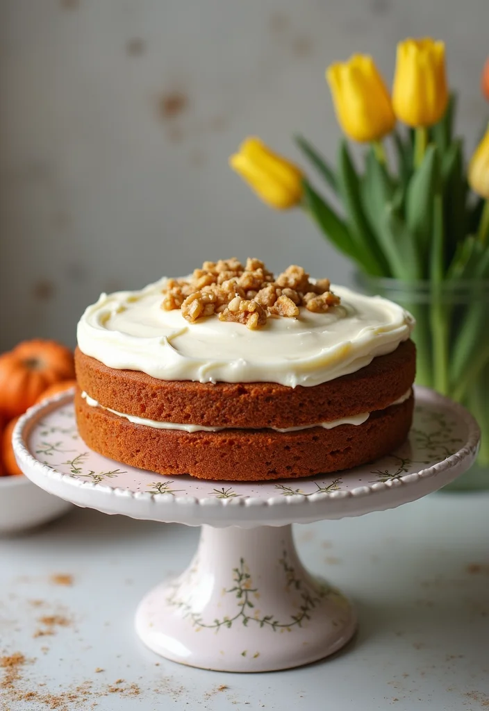13 Spring Themed Cakes That Will Make Your Celebrations Extra Special! - 4. Carrot Cake with Cream Cheese Frosting