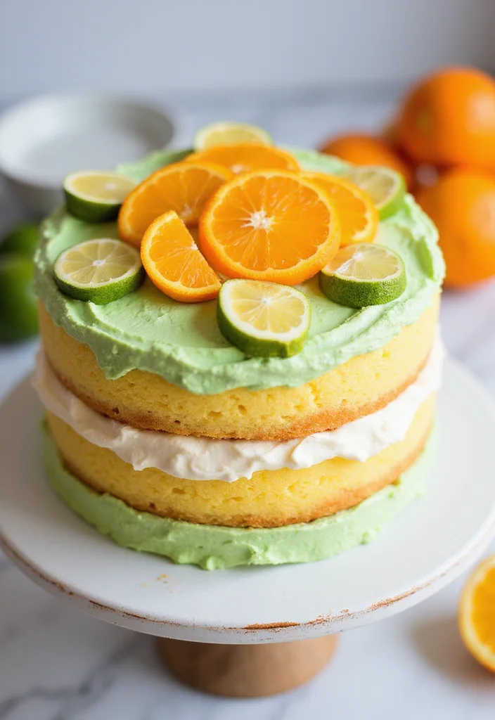 13 Spring Themed Cakes That Will Make Your Celebrations Extra Special! - 5. Citrus Burst Cake