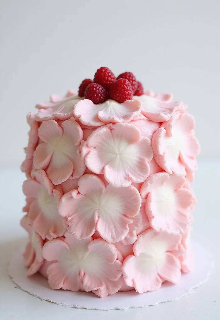 13 Spring Themed Cakes That Will Make Your Celebrations Extra Special! - 6. Peony Petal Cake