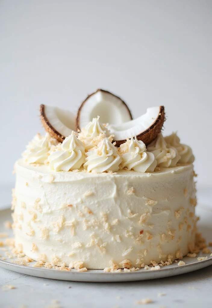 13 Spring Themed Cakes That Will Make Your Celebrations Extra Special! - 9. Coconut Cream Cake