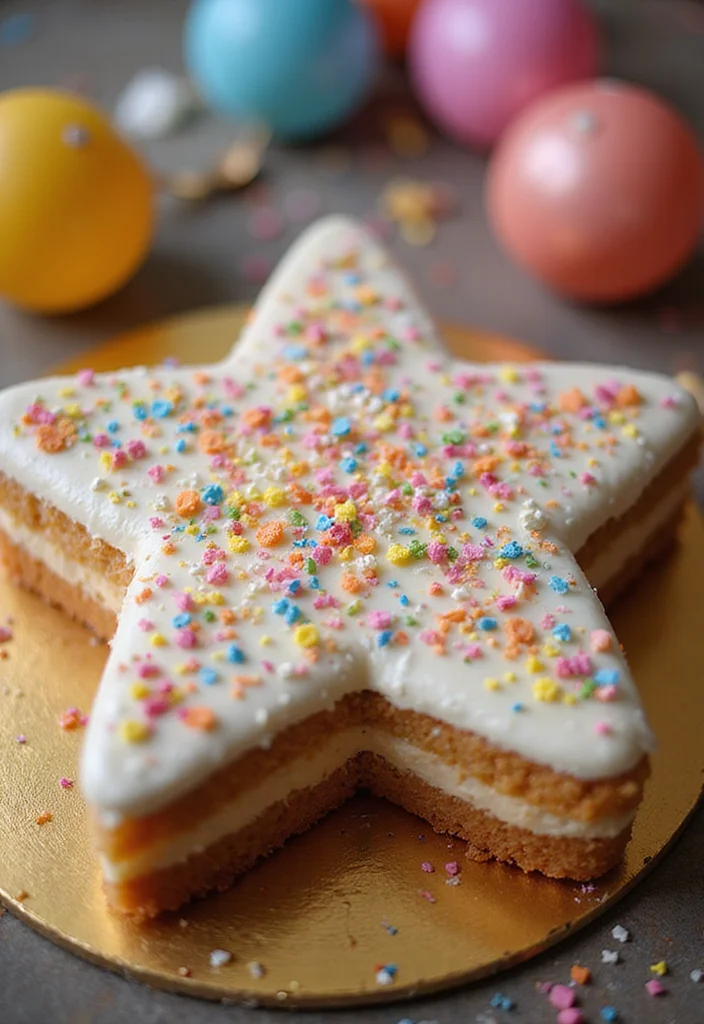 14 Chic Disco Themed Cakes for Grown-Up Celebrations! - 12. Disco Star Cake