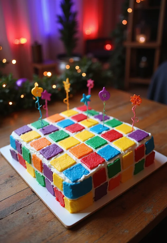 14 Chic Disco Themed Cakes for Grown-Up Celebrations! - 6. Disco Dance Floor Cake