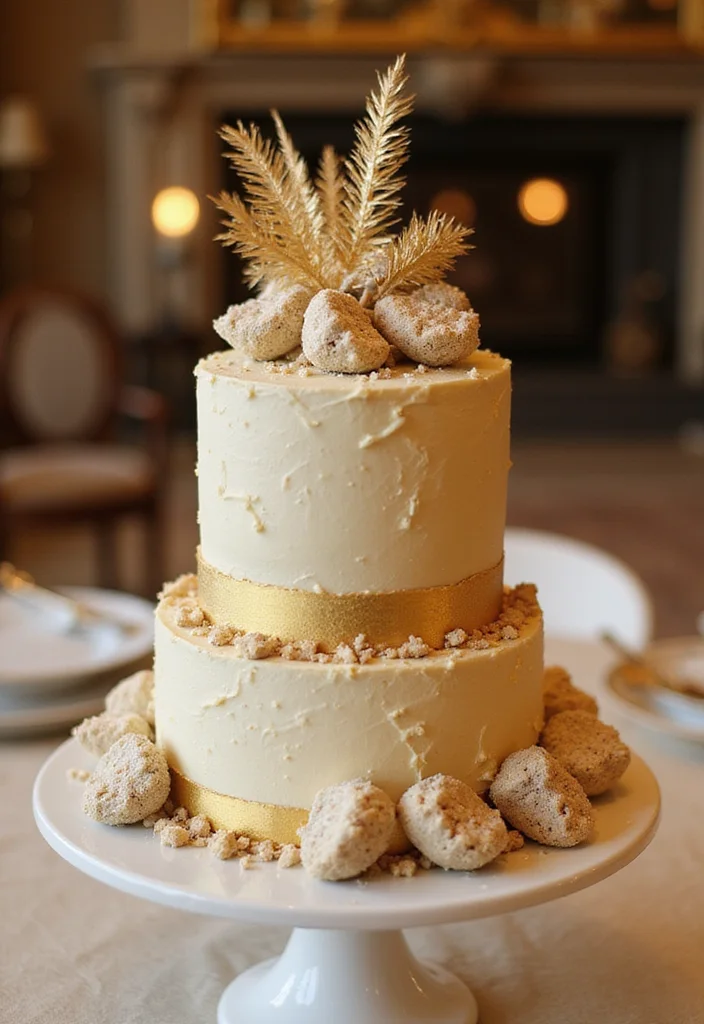 14 Chic Disco Themed Cakes for Grown-Up Celebrations! - 7. Sparkling Champagne Cake