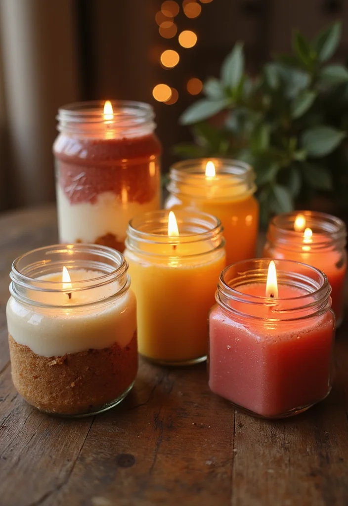 14 Easy Cake Crafts That'll Add a Personal Touch to Your Home Decor (#6 Is Adorable!) - 6. Adorable Cake Jar Candles