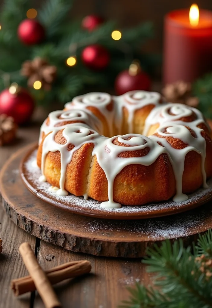14 Festive Barcelona Cake Recipes for Your Holiday Celebrations! - 11. Cinnamon Roll Cake