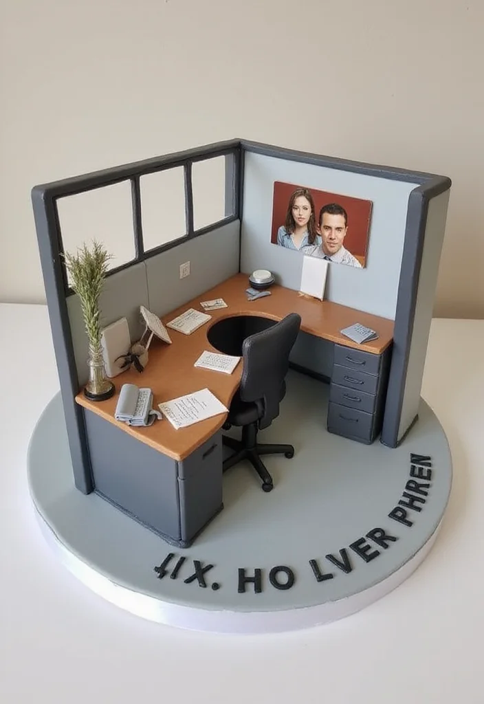 14 Funny Cake Decoration Ideas That Are As Creative As They Are Hilarious! - 14. ‘The Office’ Cake