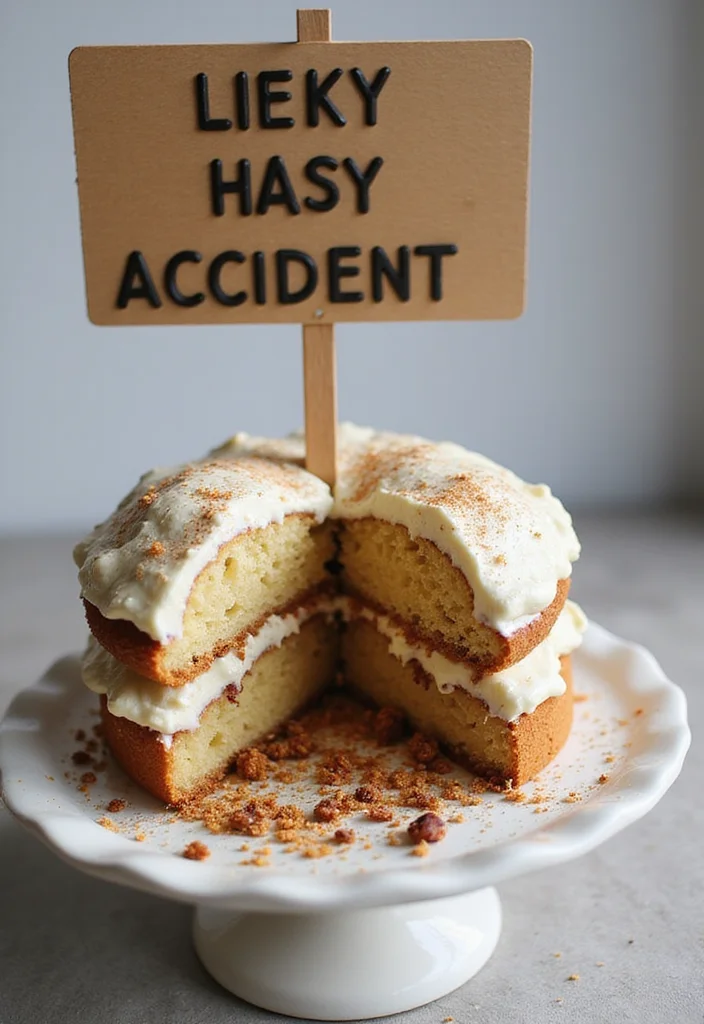 14 Funny Cake Decoration Ideas That Are As Creative As They Are Hilarious! - 5. ‘Oops!’ Cake