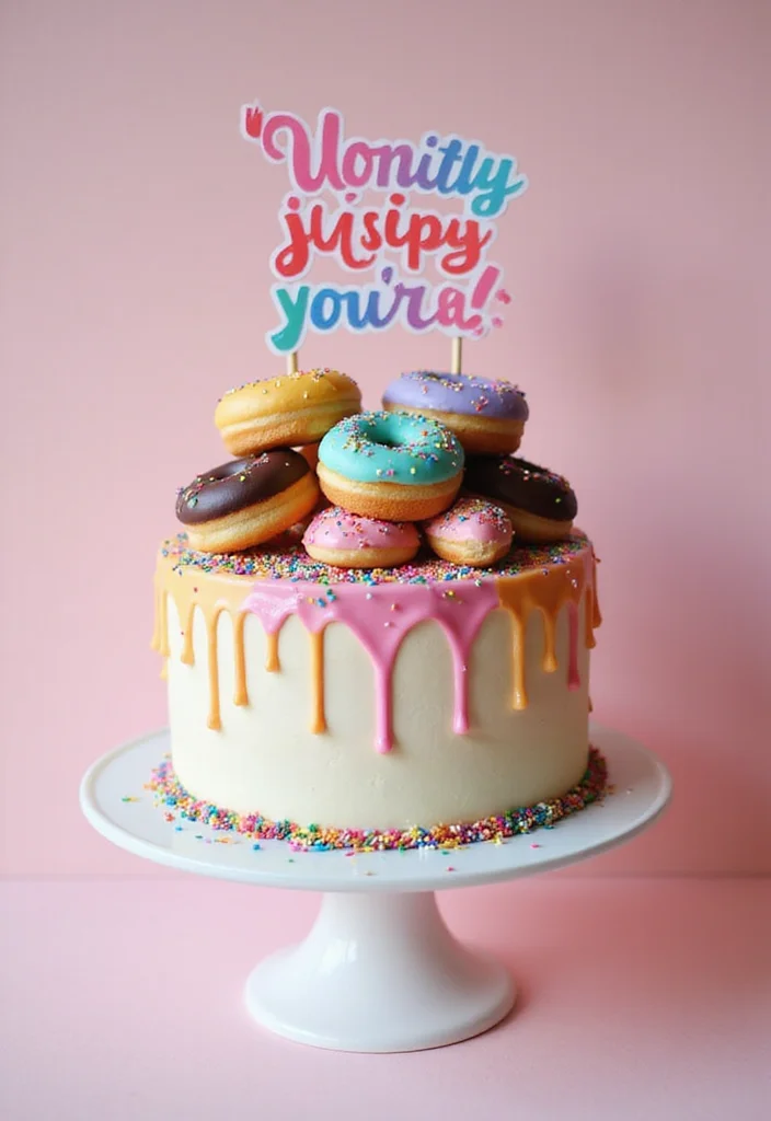14 Funny Cake Decoration Ideas That Are As Creative As They Are Hilarious! - 9. ‘Donut Worry’ Cake