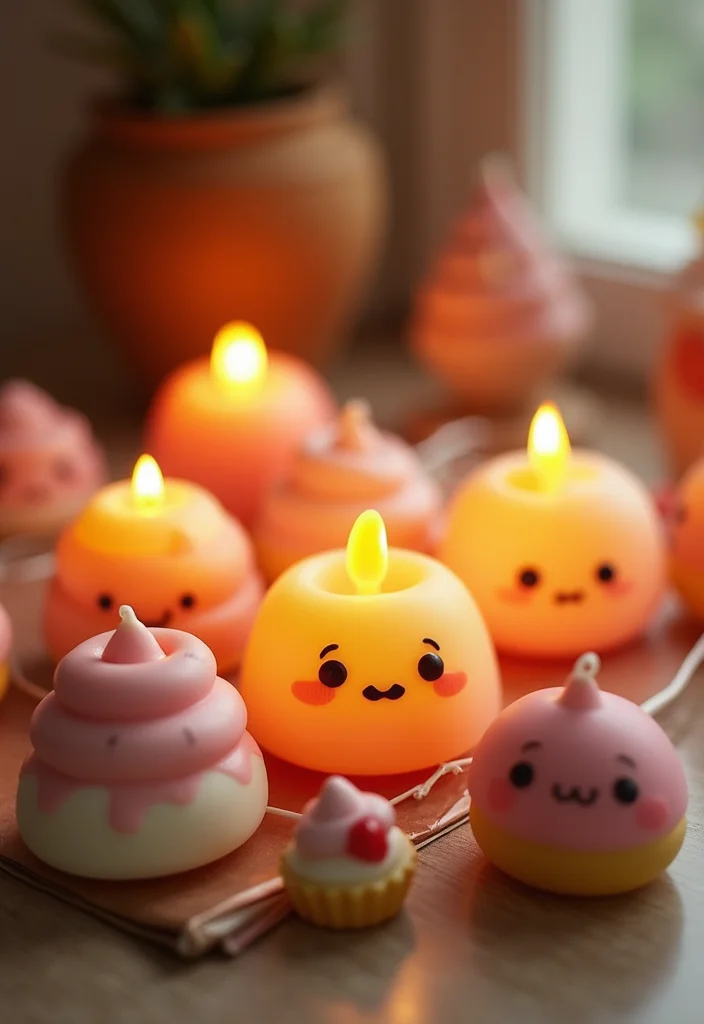 14 Kawaii Cake Decor Tips to Make Your Home Office a Happy Place! - 6. Sweet Scented Candles