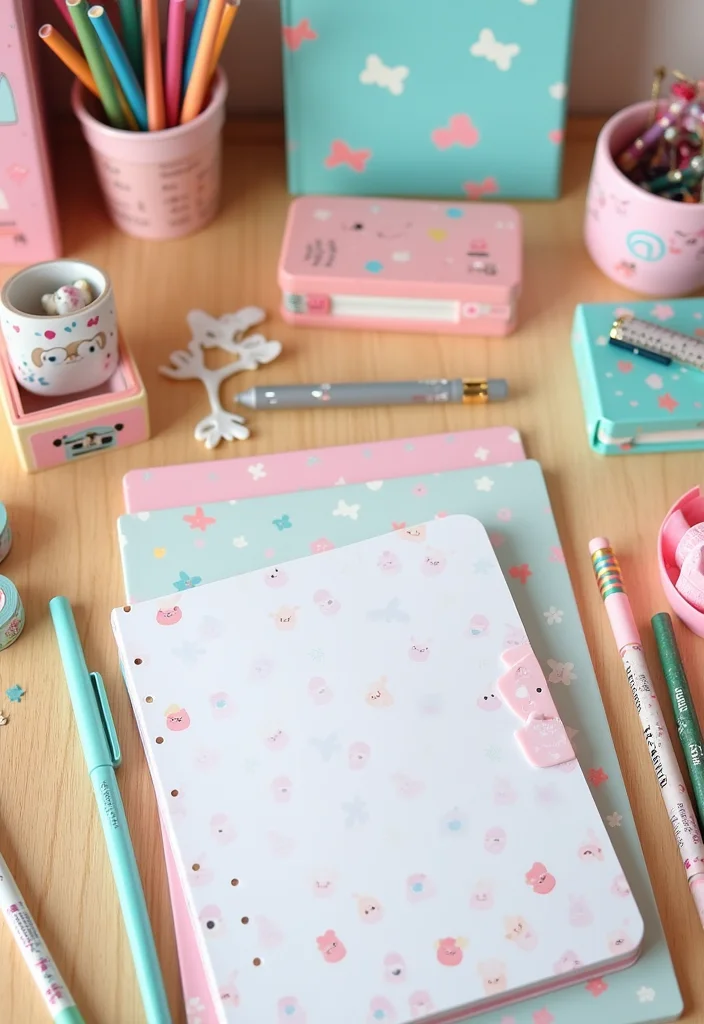 14 Kawaii Cake Decor Tips to Make Your Home Office a Happy Place! - 7. Charming Stationery