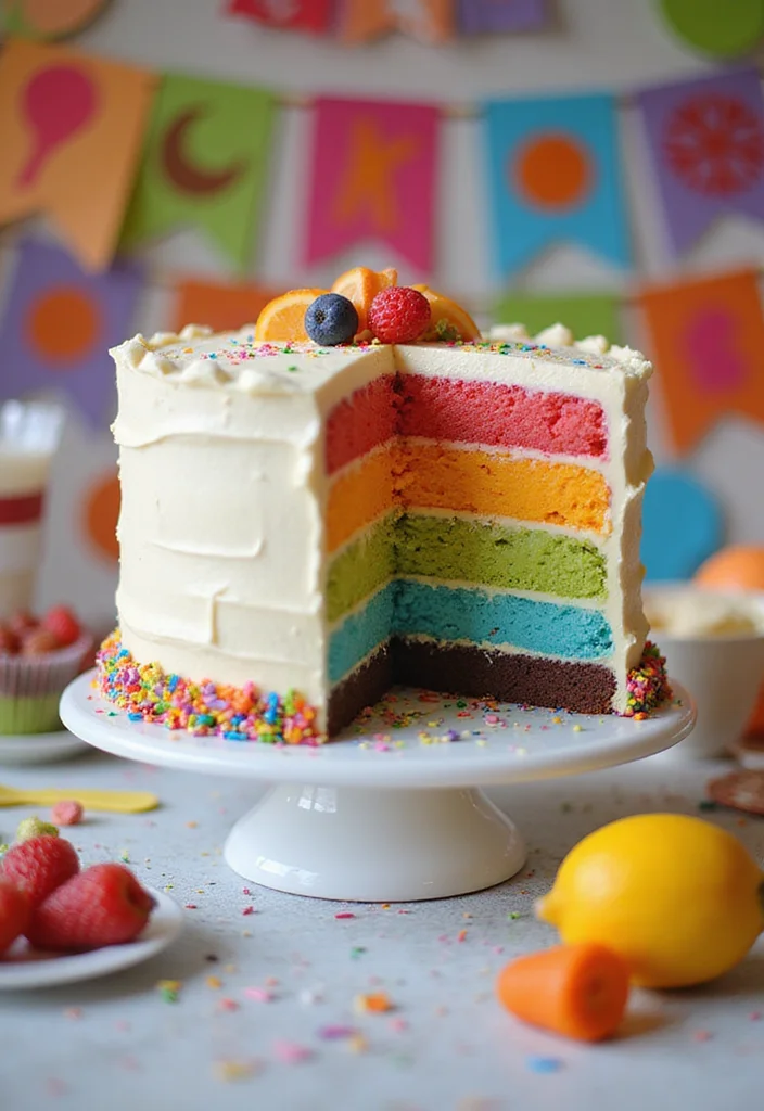 14 Personalized Couple Cakes That Will Make You Fall in Love All Over Again! - 11. Fun Color Block Cake