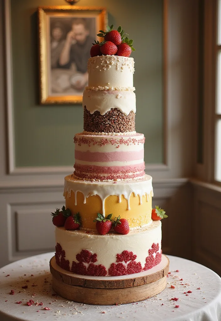 14 Personalized Couple Cakes That Will Make You Fall in Love All Over Again! - 13. Customizable Tiered Cake