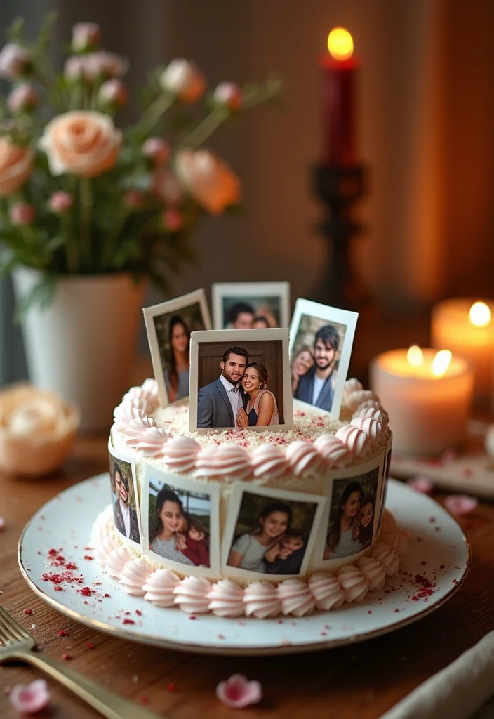 14 Personalized Couple Cakes That Will Make You Fall in Love All Over Again! - 8. Photo Cake with Memorable Moments