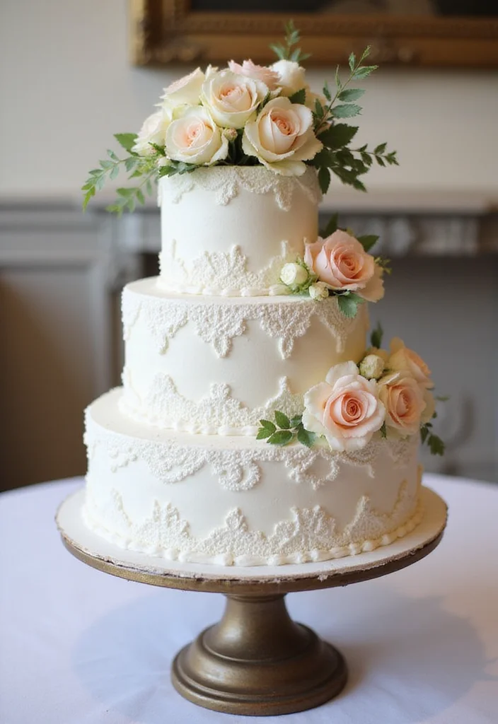 14 Tiered Traditional Marriage Cakes That Will Elevate Your Wedding Day! - 1. Classic White Elegance