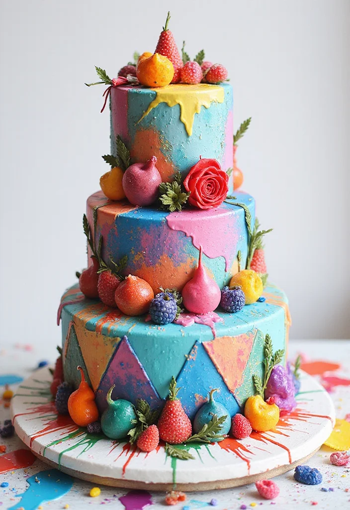 14 Unique Sweet Seventeen Cake Ideas That Will Stand Out at the Party! - 7. Edible Art Cake