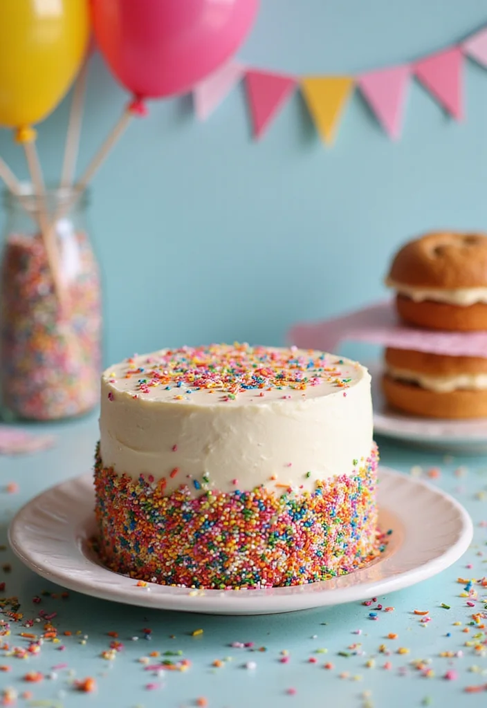 14 Unique Sweet Seventeen Cake Ideas That Will Stand Out at the Party! - 9. Funfetti Party Cake