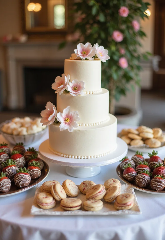 15 Creative Cake Table Decor Ideas You Wish You Knew Sooner (Watch Out for #7!) - 5. Edible Decor