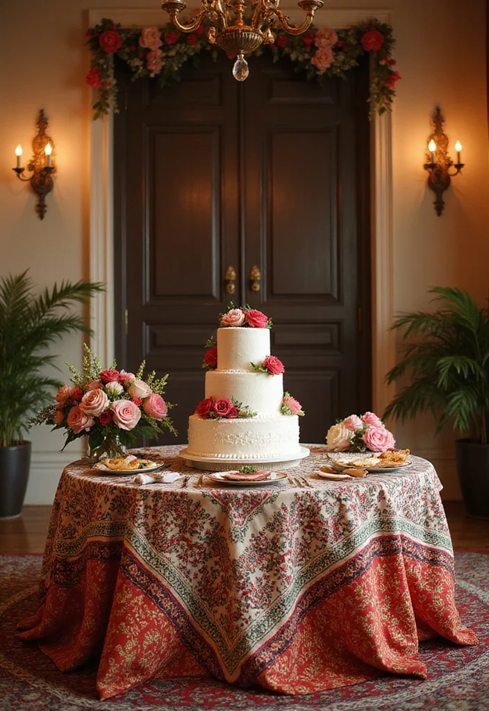 15 Creative Cake Table Decor Ideas You Wish You Knew Sooner (Watch Out for #7!) - 8. Cultural Touches