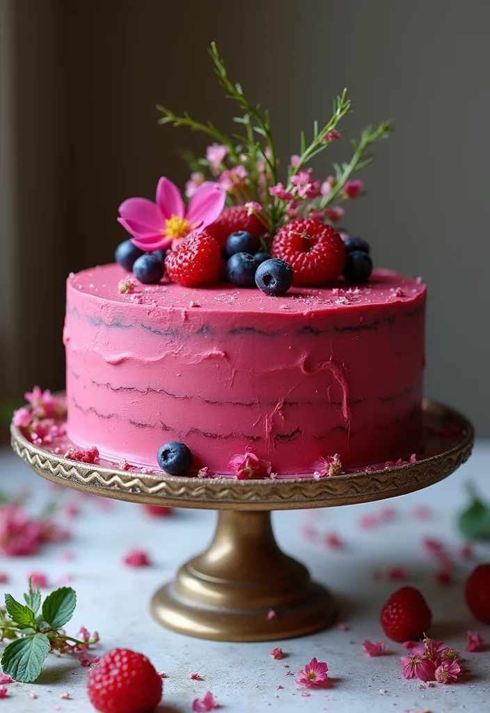 15 Creative Hot Pink Birthday Cakes That Will Steal the Show! - 5. Hot Pink Chocolate Ganache Cake