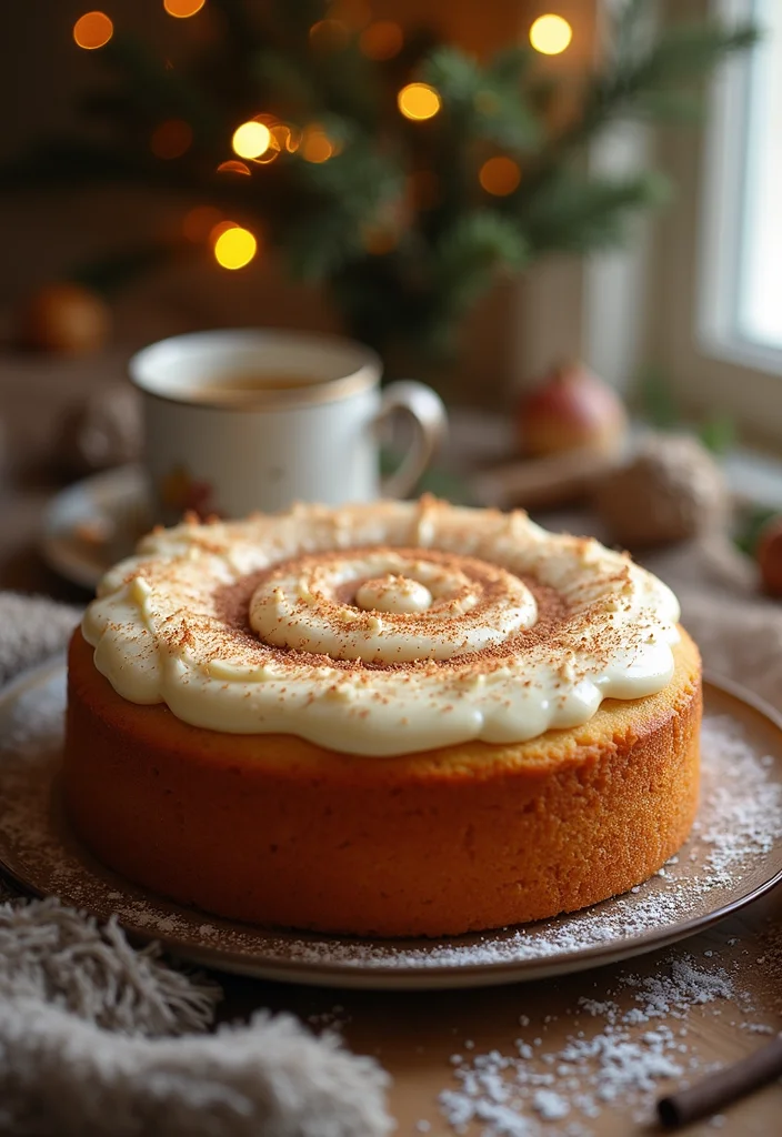 15 Creative January Birthday Cake Designs That Are Party-Ready (Check Out #6!) - 14. Cozy Cinnamon Swirl Cake