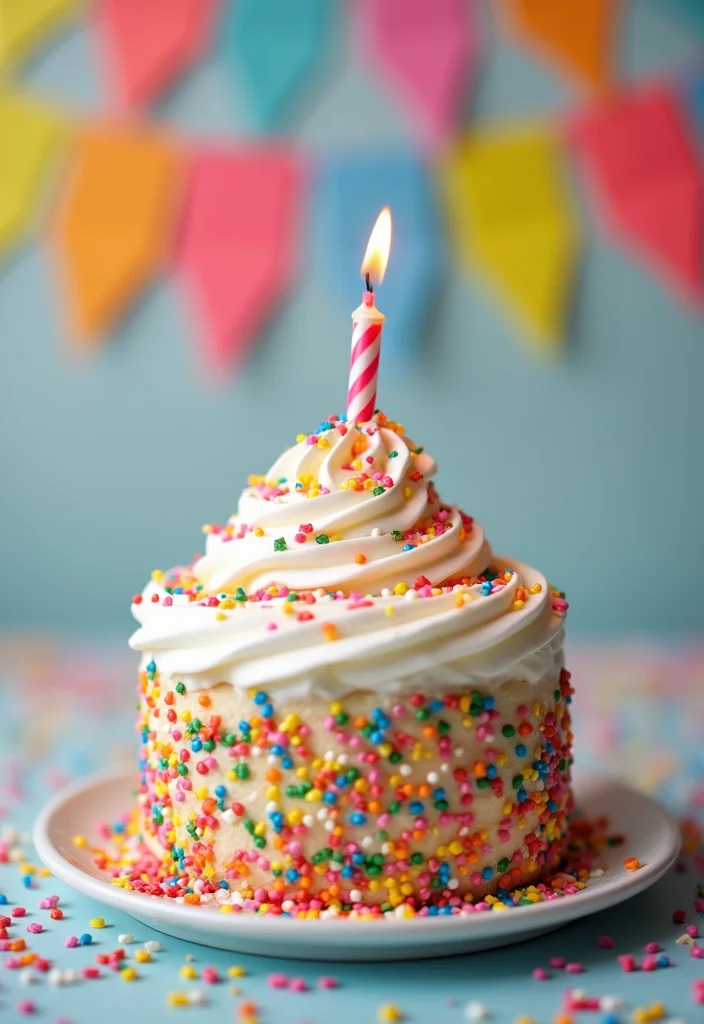 15 Creative January Birthday Cake Designs That Are Party-Ready (Check Out #6!) - 6. Colorful Confetti Cake (Must-See!)
