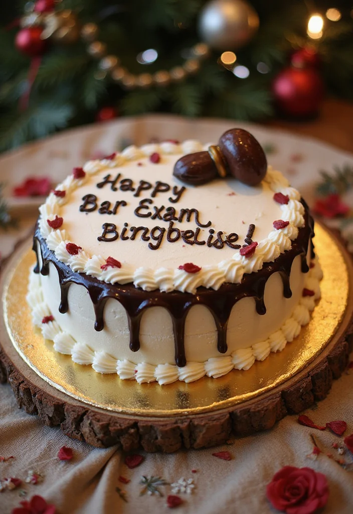 15 Creative Law Cake Ideas for Your Next Legal Celebration (Wait Until You See #8!) - 15. Bar Exam Celebration Cake