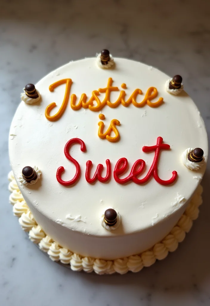 15 Creative Law Cake Ideas for Your Next Legal Celebration (Wait Until You See #8!) - 4. Justice Is Sweet Cake
