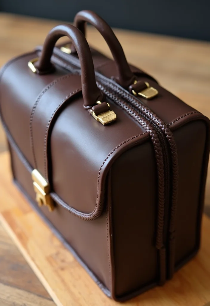 15 Creative Law Cake Ideas for Your Next Legal Celebration (Wait Until You See #8!) - 6. Legal Briefcase Cake