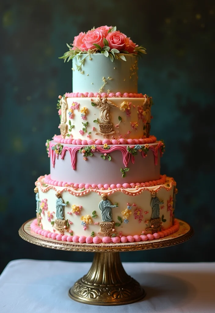 15 Creative Law Cake Ideas for Your Next Legal Celebration (Wait Until You See #8!) - 8. Themed Layered Cake