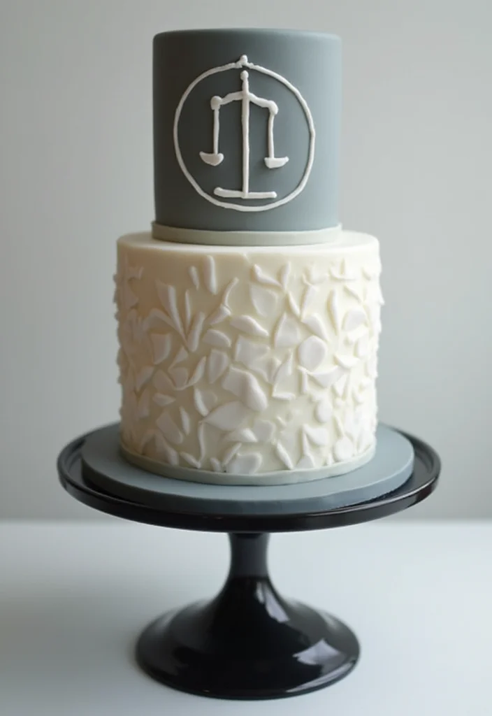 15 Creative Law Cake Ideas for Your Next Legal Celebration (Wait Until You See #8!) - 9. Law Firm Logo Cake