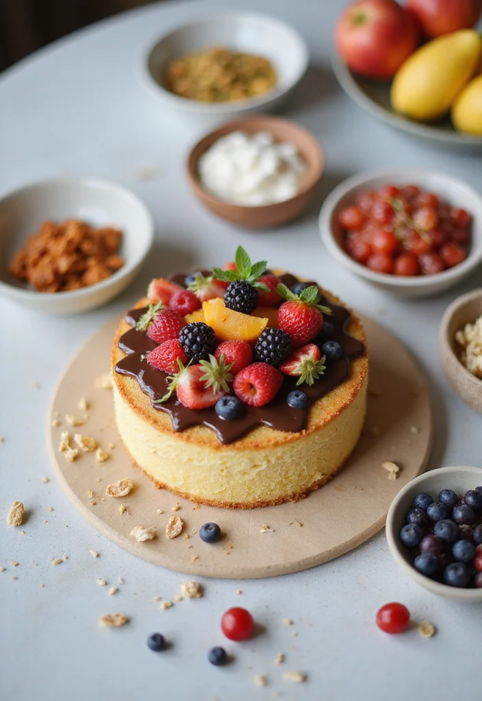 15 Creative Ways to Style Your Lunch Cake for Instagram-Worthy Kitchen Decor! - 14. Creative Toppings