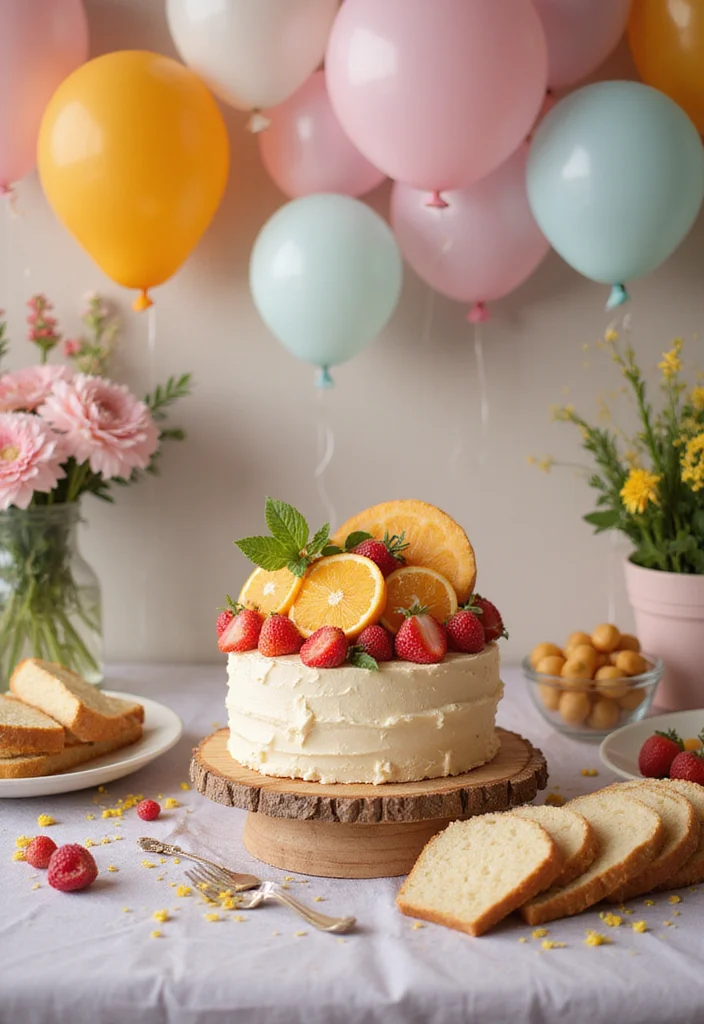 15 Creative Ways to Style Your Lunch Cake for Instagram-Worthy Kitchen Decor! - 15. Festive Celebrations